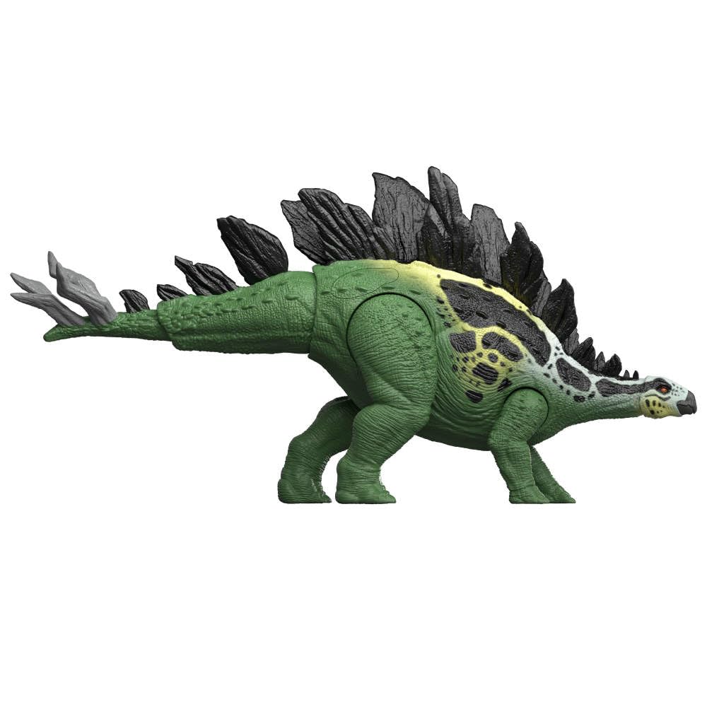 Mattel Jurassic World Gigantic Thrashers Stegosaurus – 14-Inch Attack Action Dino Figure