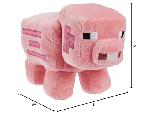 Mattel Minecraft Basic Plush Characters – 8-Inch Soft Collectible Toys
