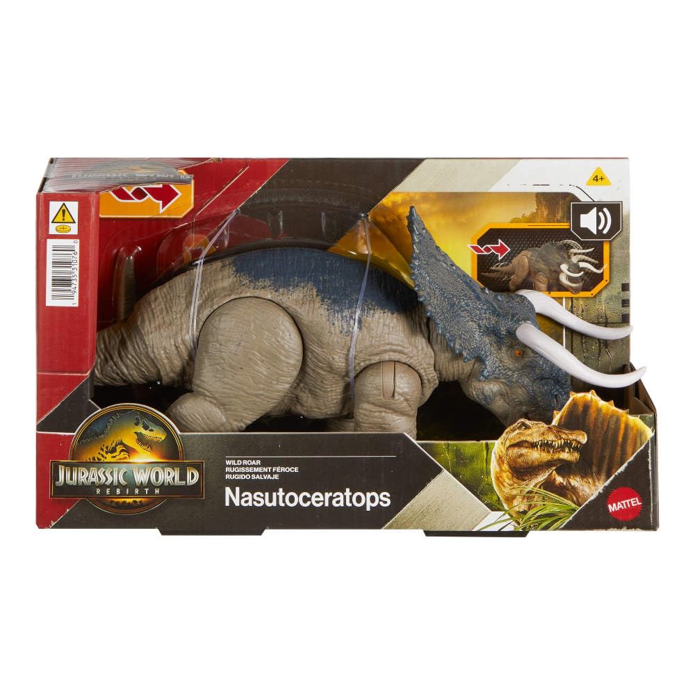 Mattel Jurassic World Rebirth Nasutoceratops – Tail Attack Action