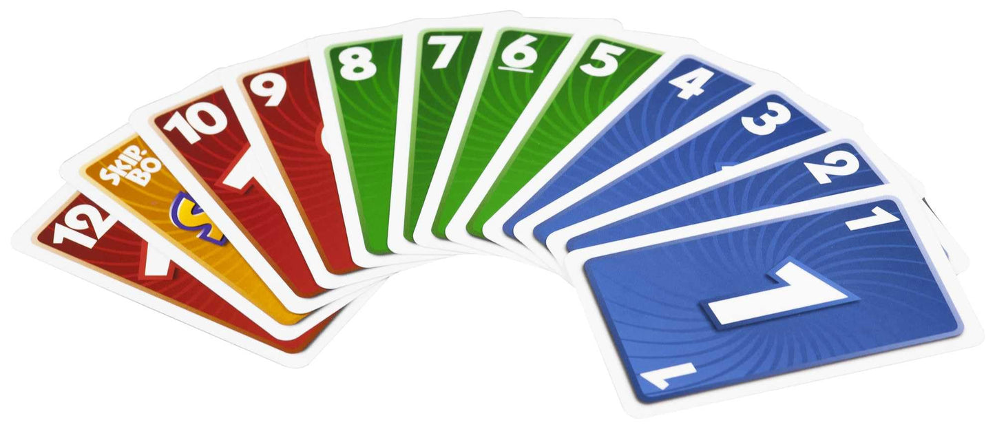 Skip-Bo Card Game by Mattel Games – Family Sequencing Card Game for Ages 7+ (162 Cards)