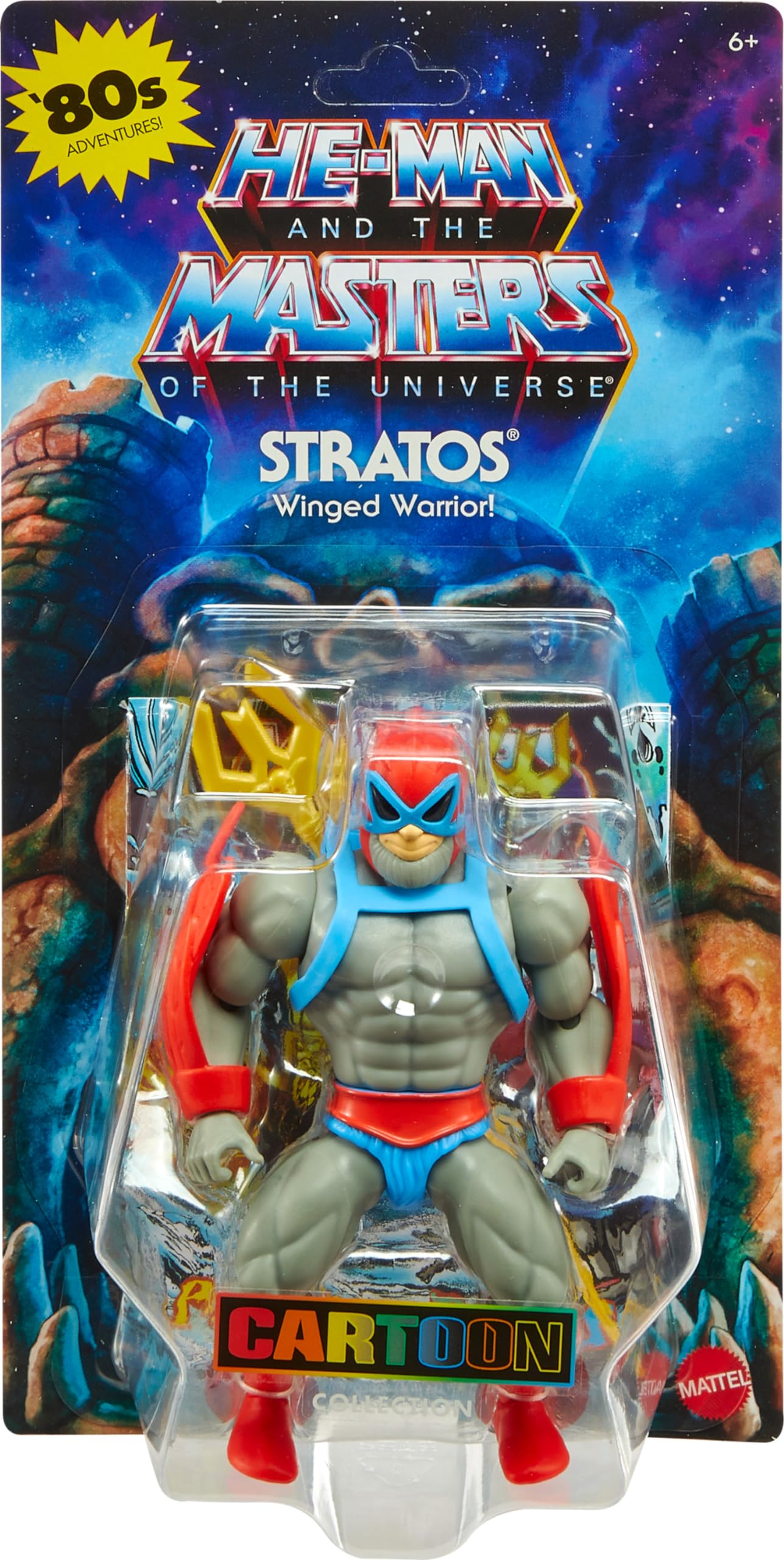 Mattel Masters of the Universe Origins Stratos Action Figure — 5.5-Inch Scale with Mini-Comic and Accessory Set