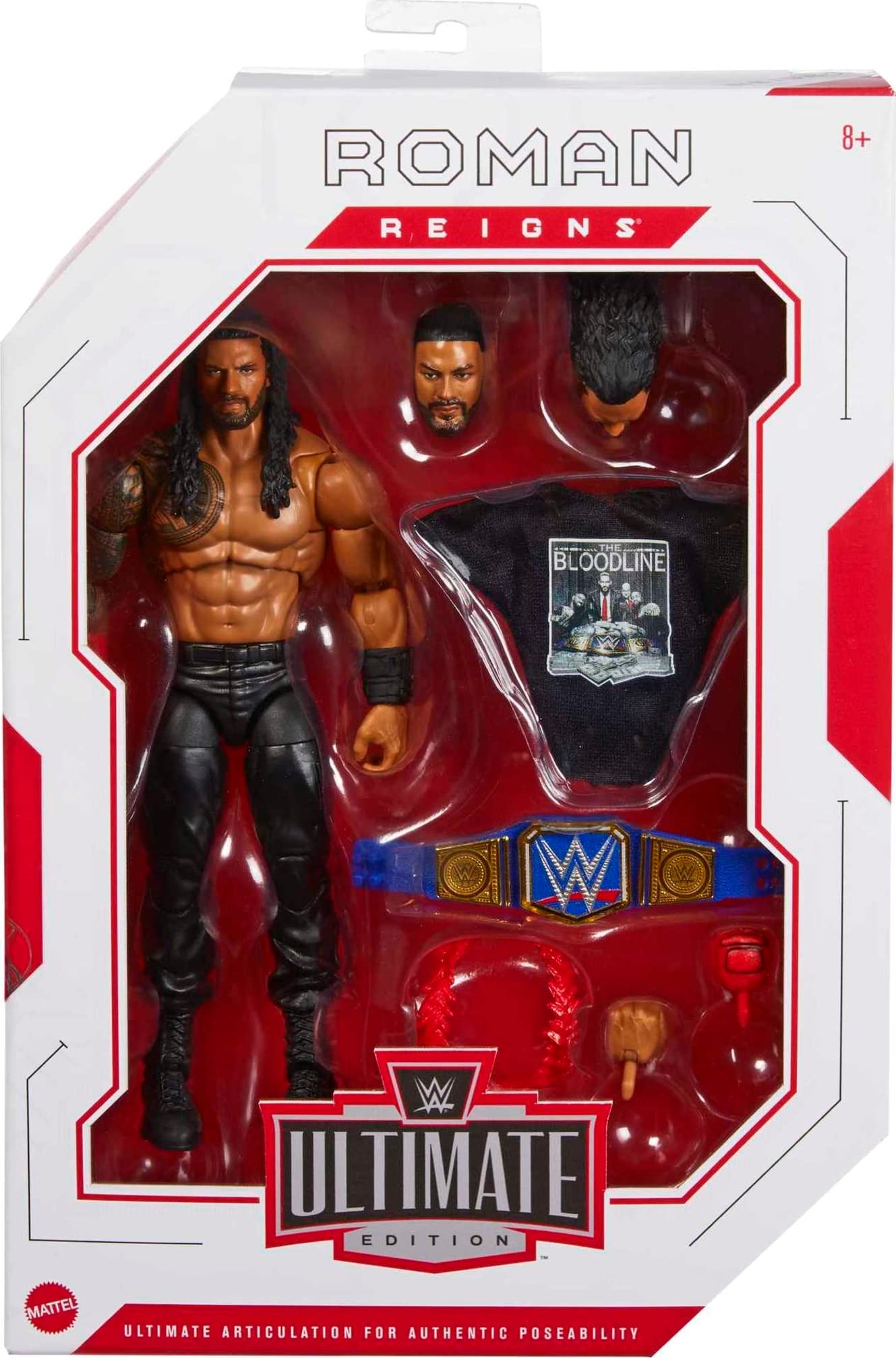 Mattel Ultimate Edition Roman Reigns Action Figure – 6-Inch Collectible