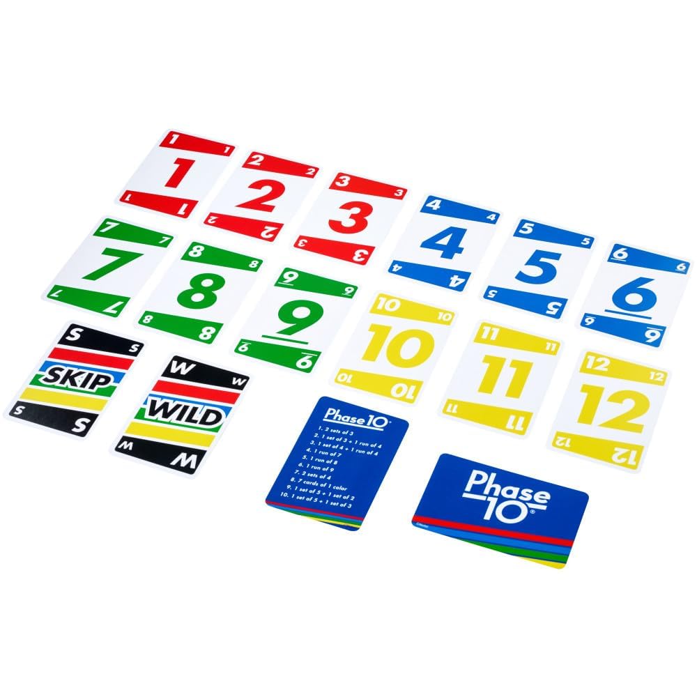 Mattel Uno No Mercy, Flip & Phase 10 Card Game Combo Pack – 3 Classic Party Games