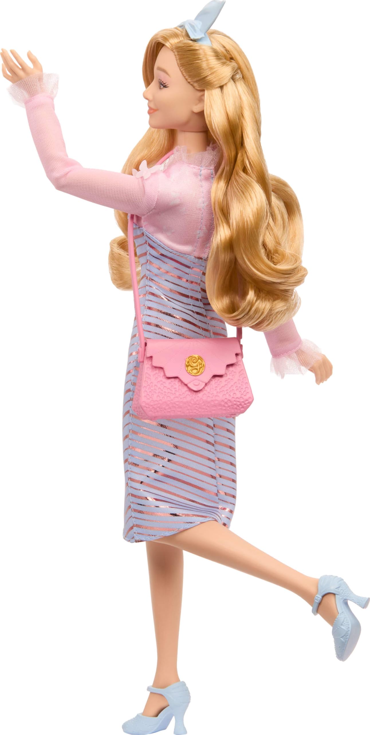 Mattel Universal Wicked Glinda Fashion Doll & Accessories – Styled Blonde Hair, Removable School Uniform