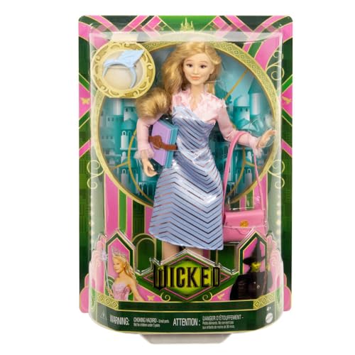 Mattel Wicked Glinda Fashion Doll – Universal, Removable Uniform & Accessories