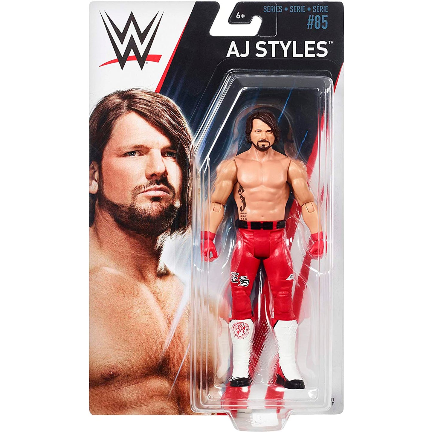 Mattel WWE AJ Styles Action Figure – 6-Inch Series #101 with Articulation & Ring Gear