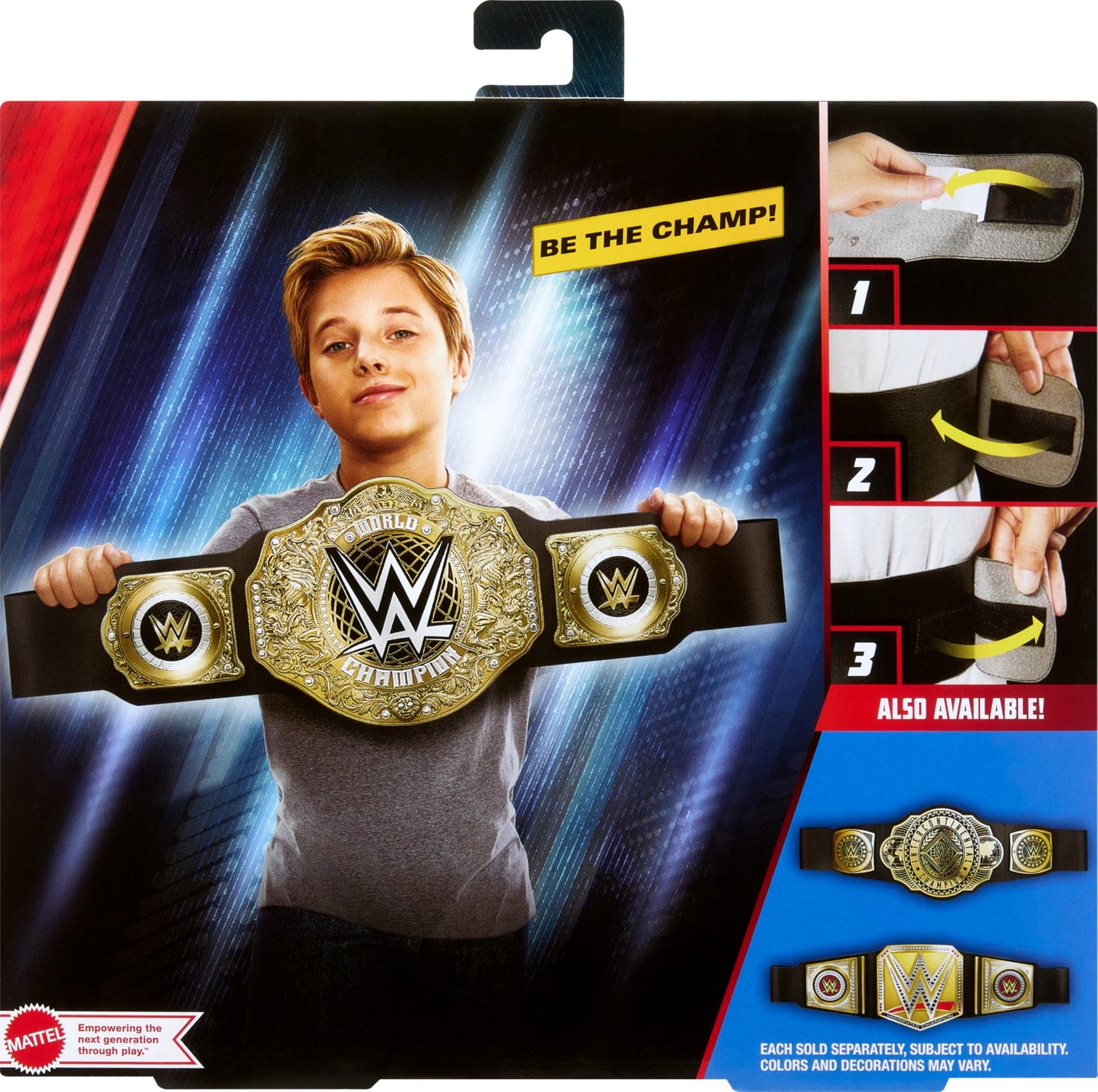 Mattel WWE Championship Belt – 3+ ft Leather-Like Kids Role-Play Title