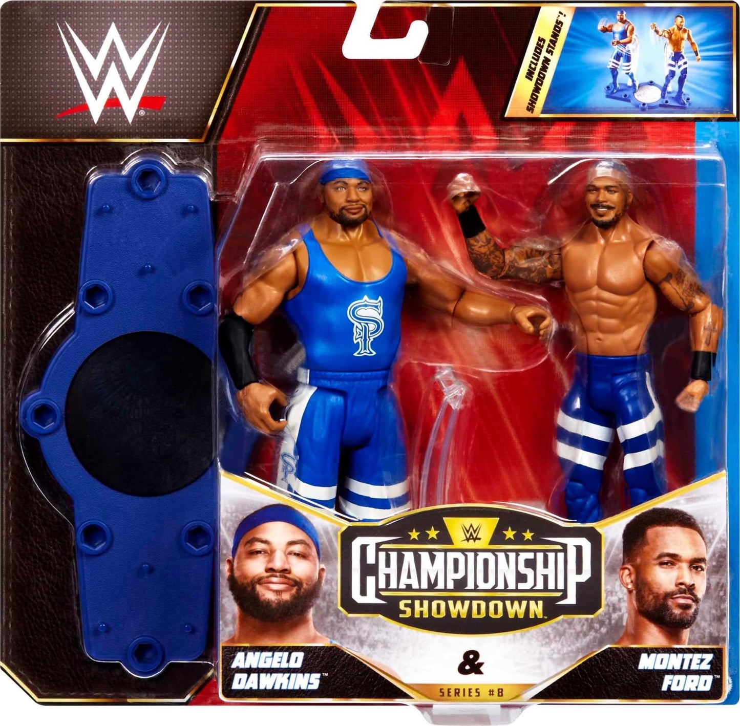 Mattel WWE Championship Showdown 2-Pack Series #8: Angelo Dawkins vs Montez Ford, 6-Inch Figures