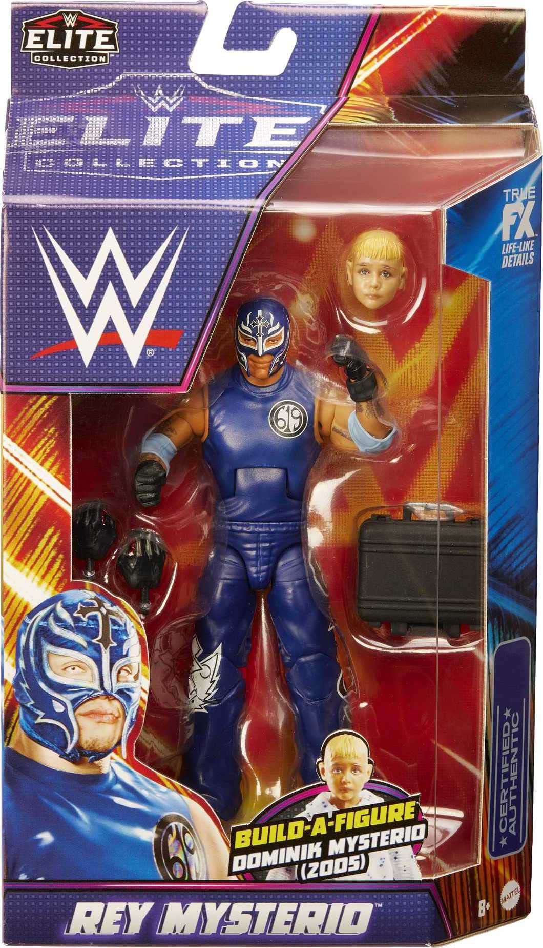 Mattel WWE Rey Mysterio SummerSlam Elite Figure | Dominik Mysterio Build-A-Figure Parts