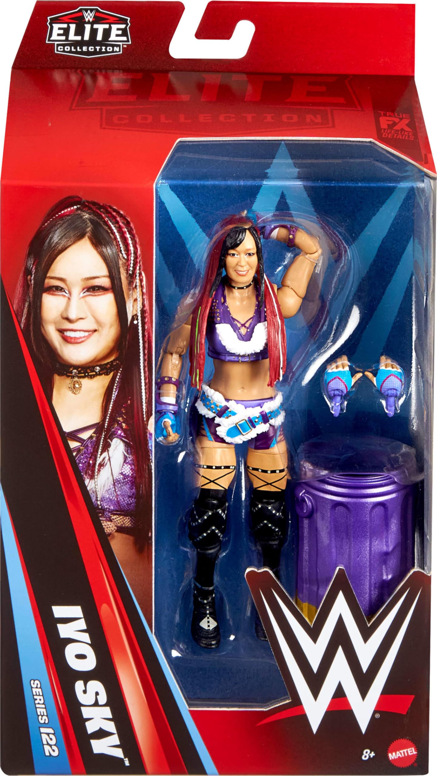 Mattel WWE Elite Series 122 Iyo Sky – 6-Inch Figure with 25 Articulation