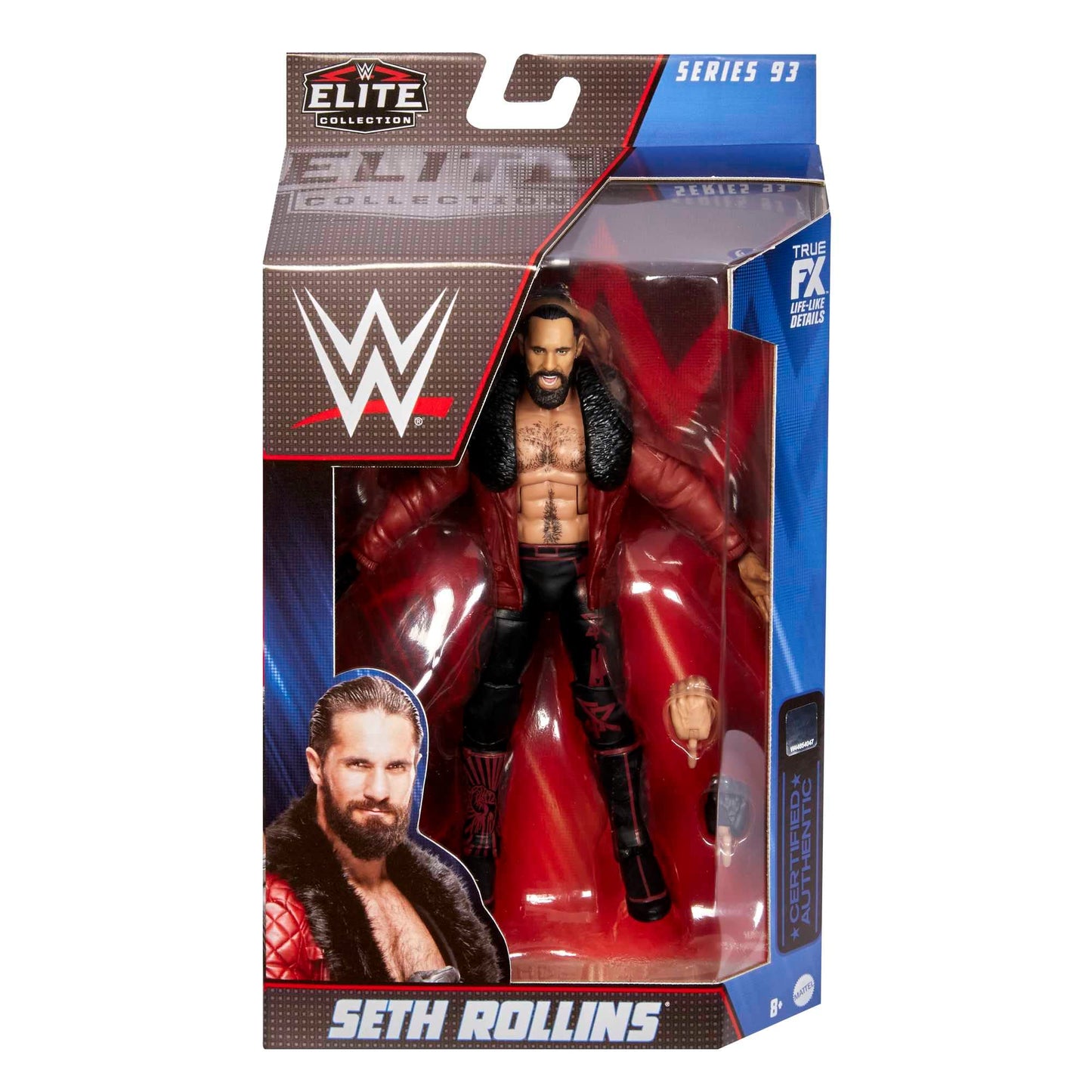 Mattel WWE Elite Seth Rollins 6-Inch Action Figure | Deluxe Articulation & Accessories