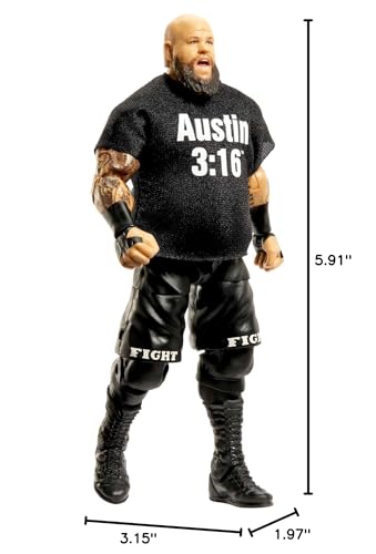 Mattel WWE Kevin Owens Elite Collection 6-Inch Action Figure | Deluxe Articulation & TrueFX Detailing