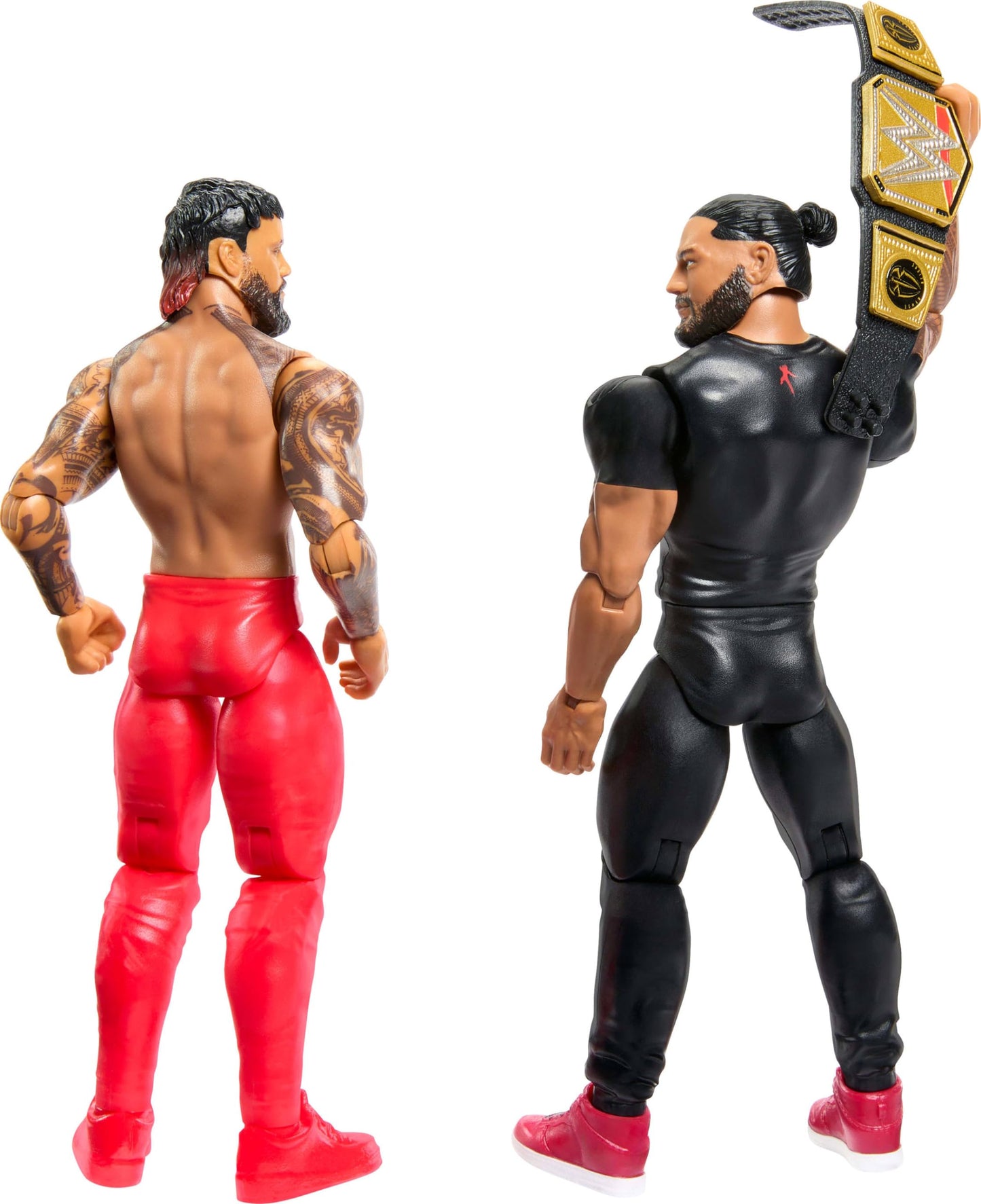 Mattel WWE Main Event Championship Showdown 2-Pack: Roman Reigns vs Jey USO – 6-Inch Action Figures