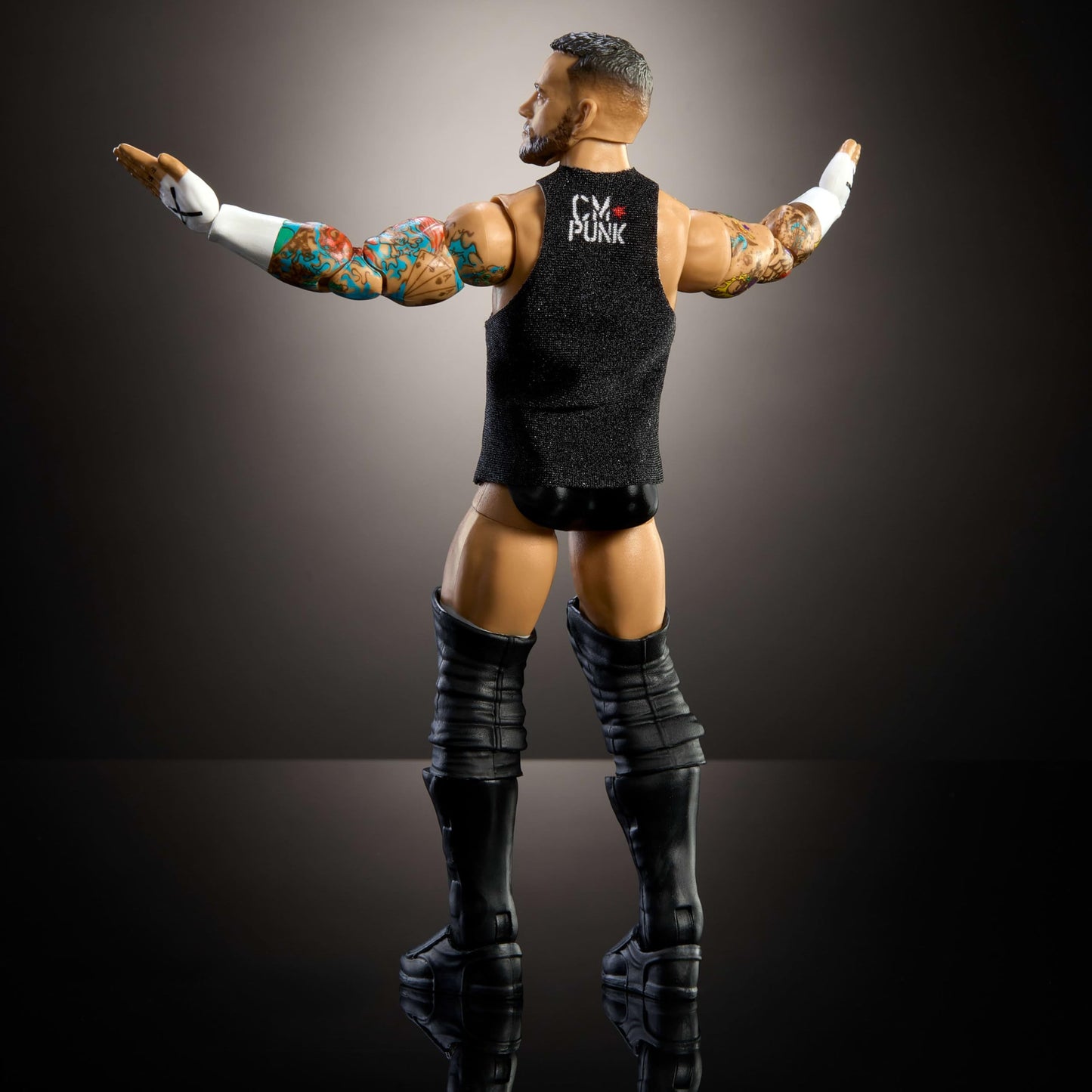 Mattel WWE Top Picks Elite CM Punk 6-Inch Figure – 25 Points of Articulation, Ring Gear & Swappable Hands