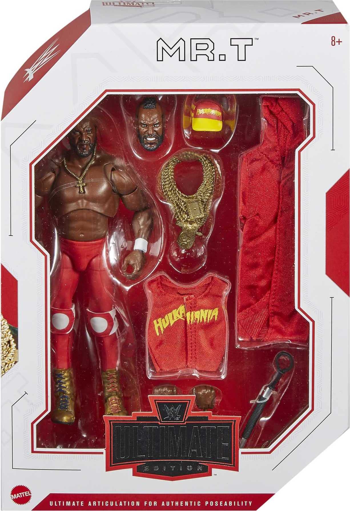 Mattel WWE Ultimate Edition Mr. T Figure – 6-Inch with 30+ Articulation & Entrance Gear
