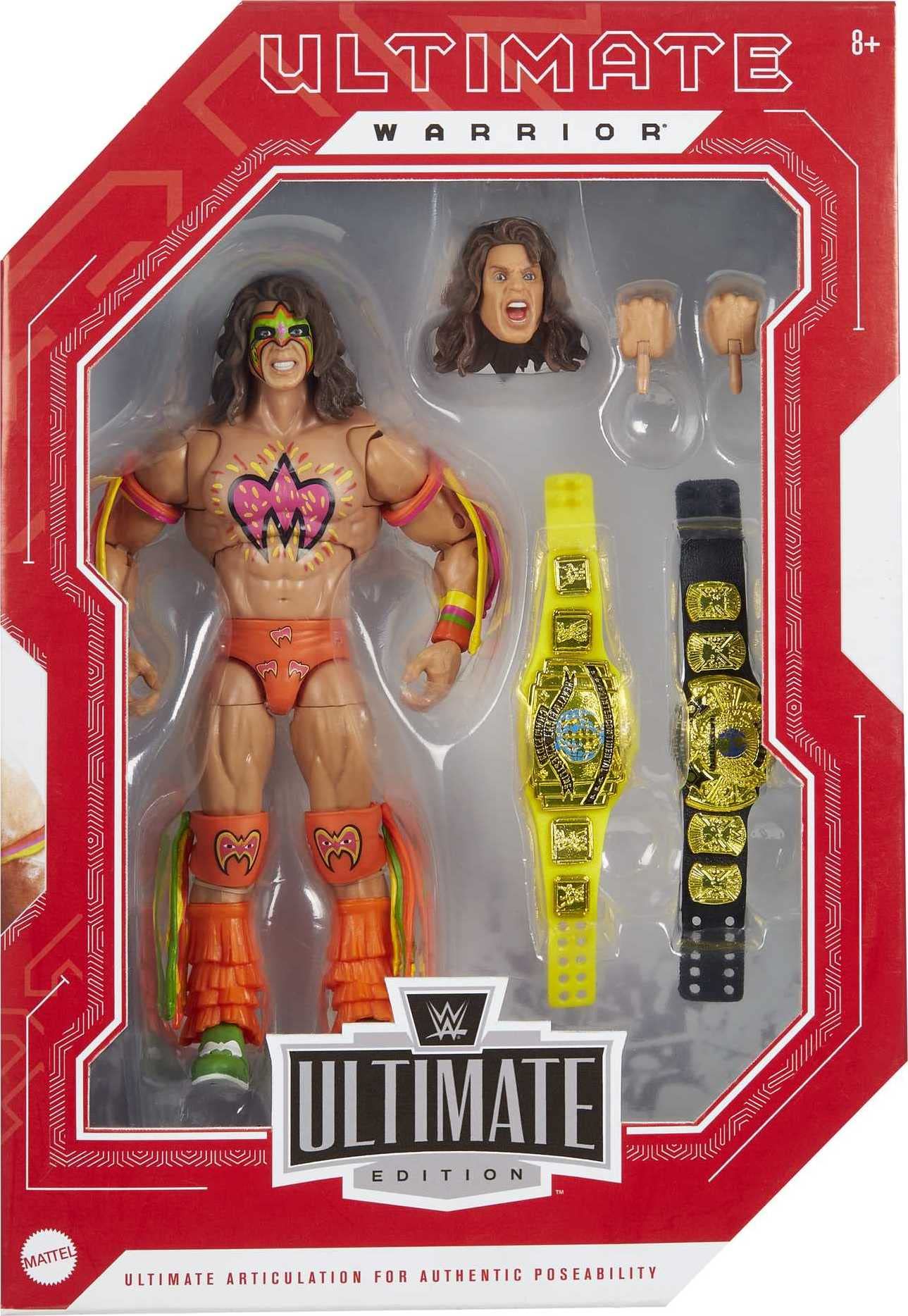 Mattel WWE Ultimate Warrior Ultimate Edition Figure – 6-Inch Collectible with Accessories