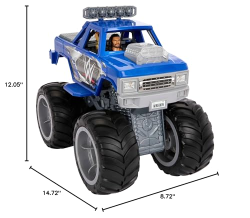 Mattel WWE Wrekkin Slam Crusher Monster Truck Playset – 8 Breakaway Parts