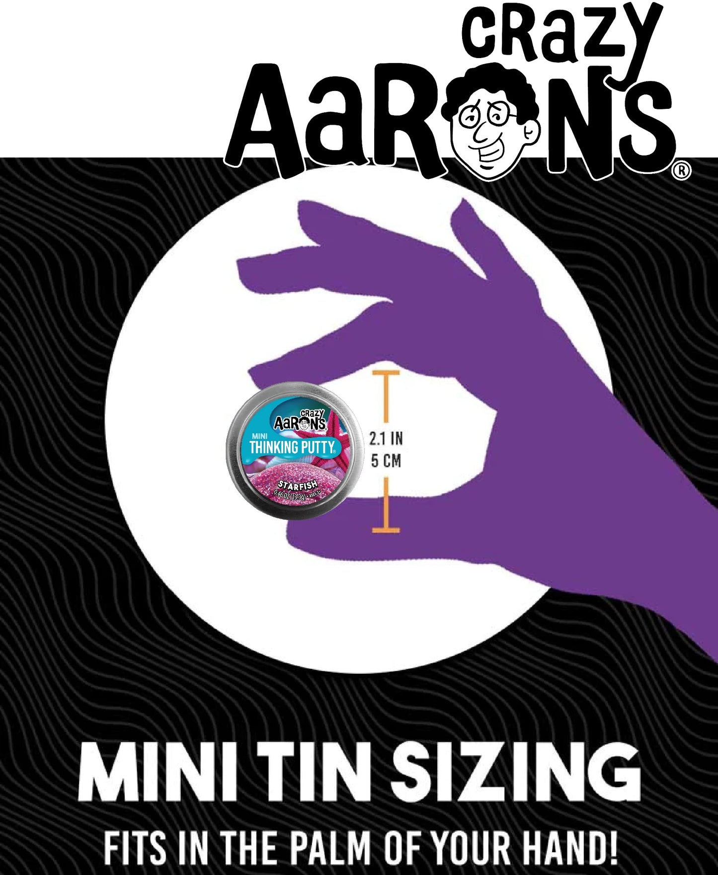Crazy Aaron's Putty Mini Tins Gift Set – Mystical Crystal, Ukulele, Starfish, Rose Gold (4x13.3g) | Matty's Toy Stop