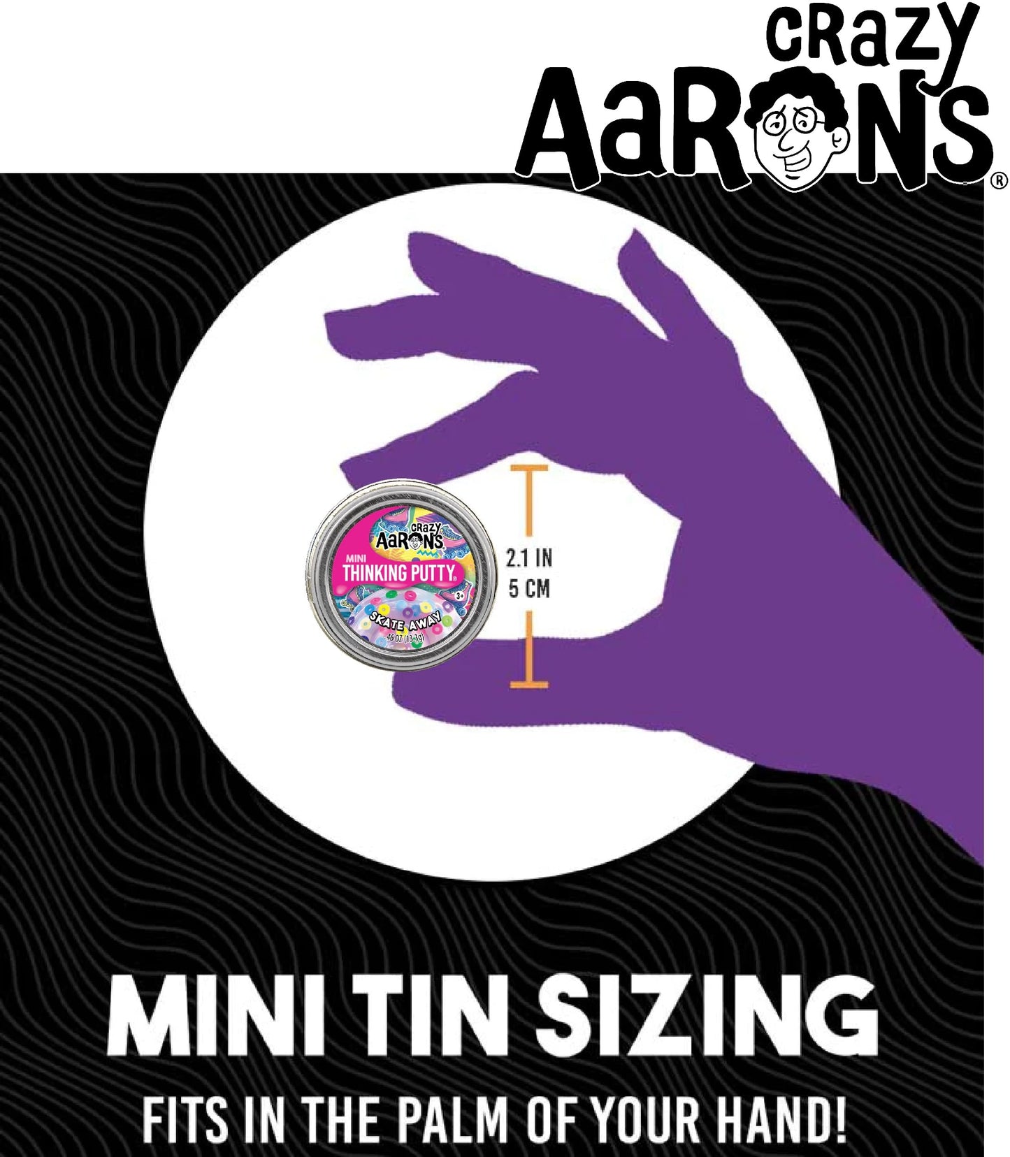Matty's Toy Stop Crazy Aaron's Putty Mini Tins Bundle - Bounce Bot, Skate Away & Take-A-Taco 3-Pack (13.3g Each)