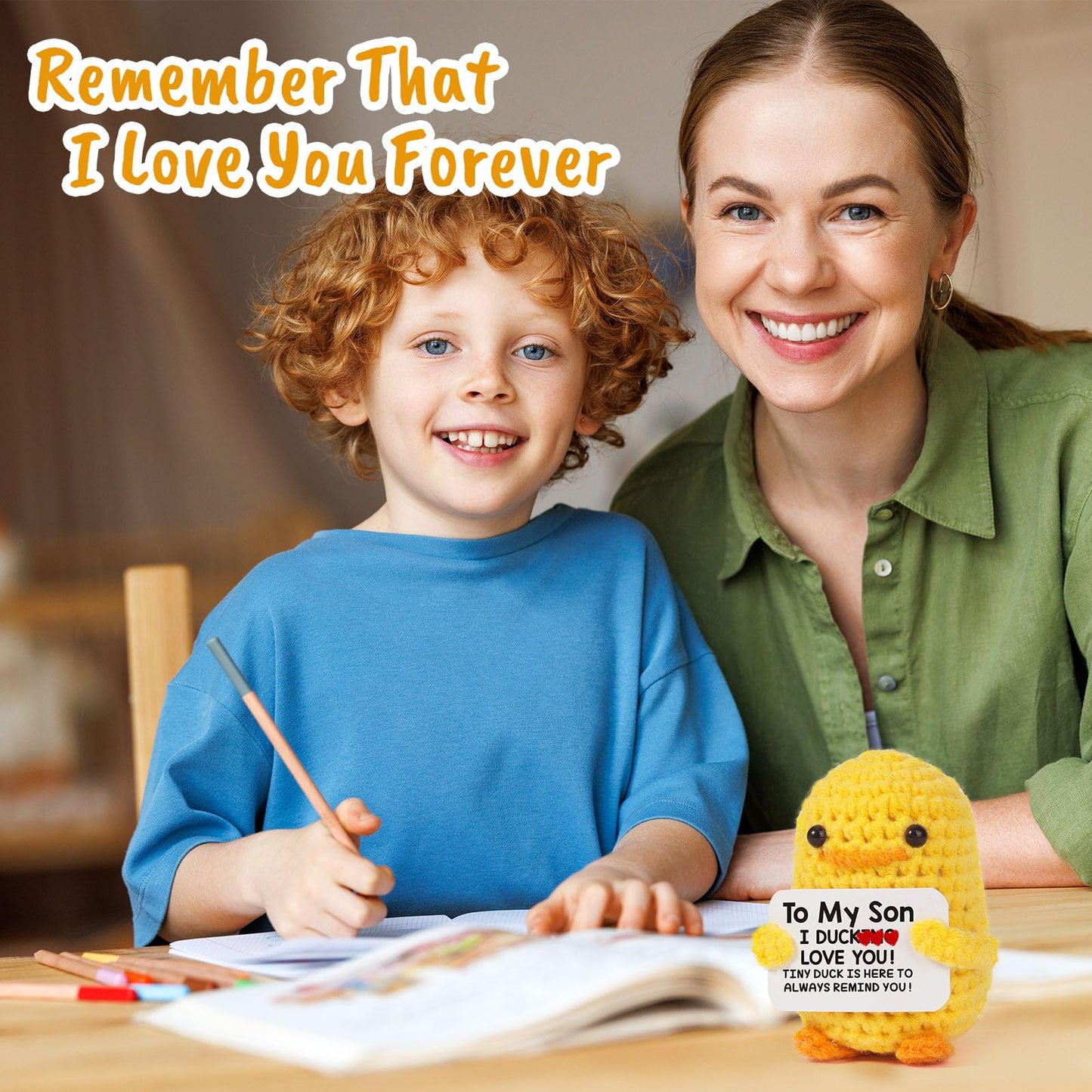 MBL Crochet Duck Gift for Son – Birthday, Graduation & Desk Companion