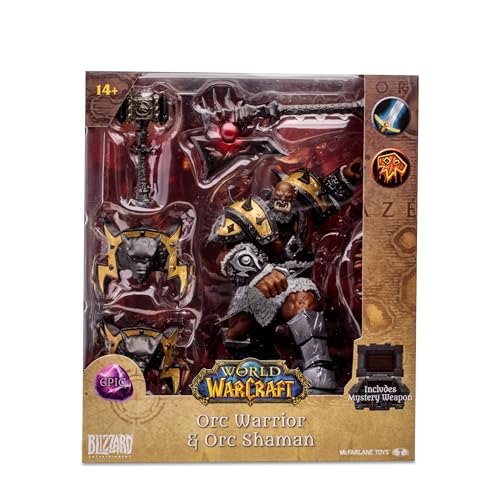 McFarlane Toys World of Warcraft Orc: Warrior/Shaman (Epic) 1:12 Scale Posed Figure