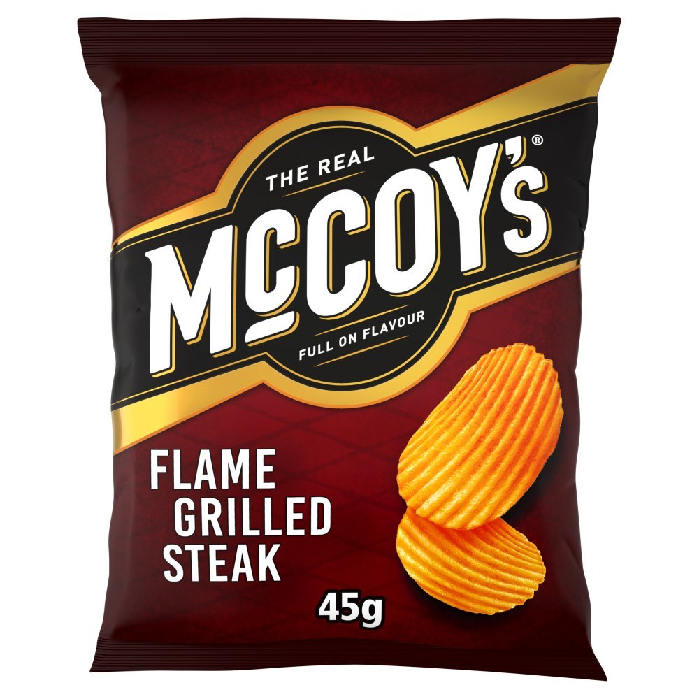 McCoy's Flame Grilled Steak Grab Bag Crisps 45g (Box of 26)