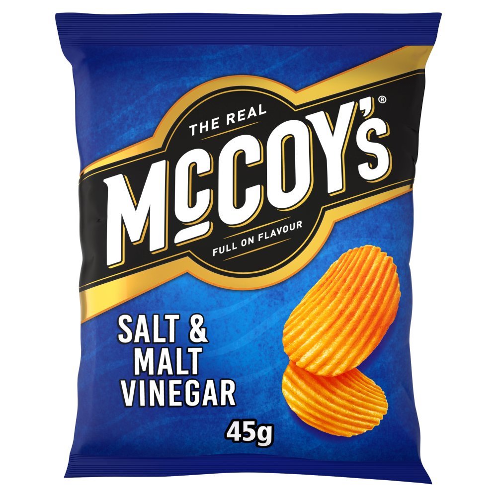 McCoy's Salt & Malt Vinegar Grab Bag Crisps 45g (Box of 26)