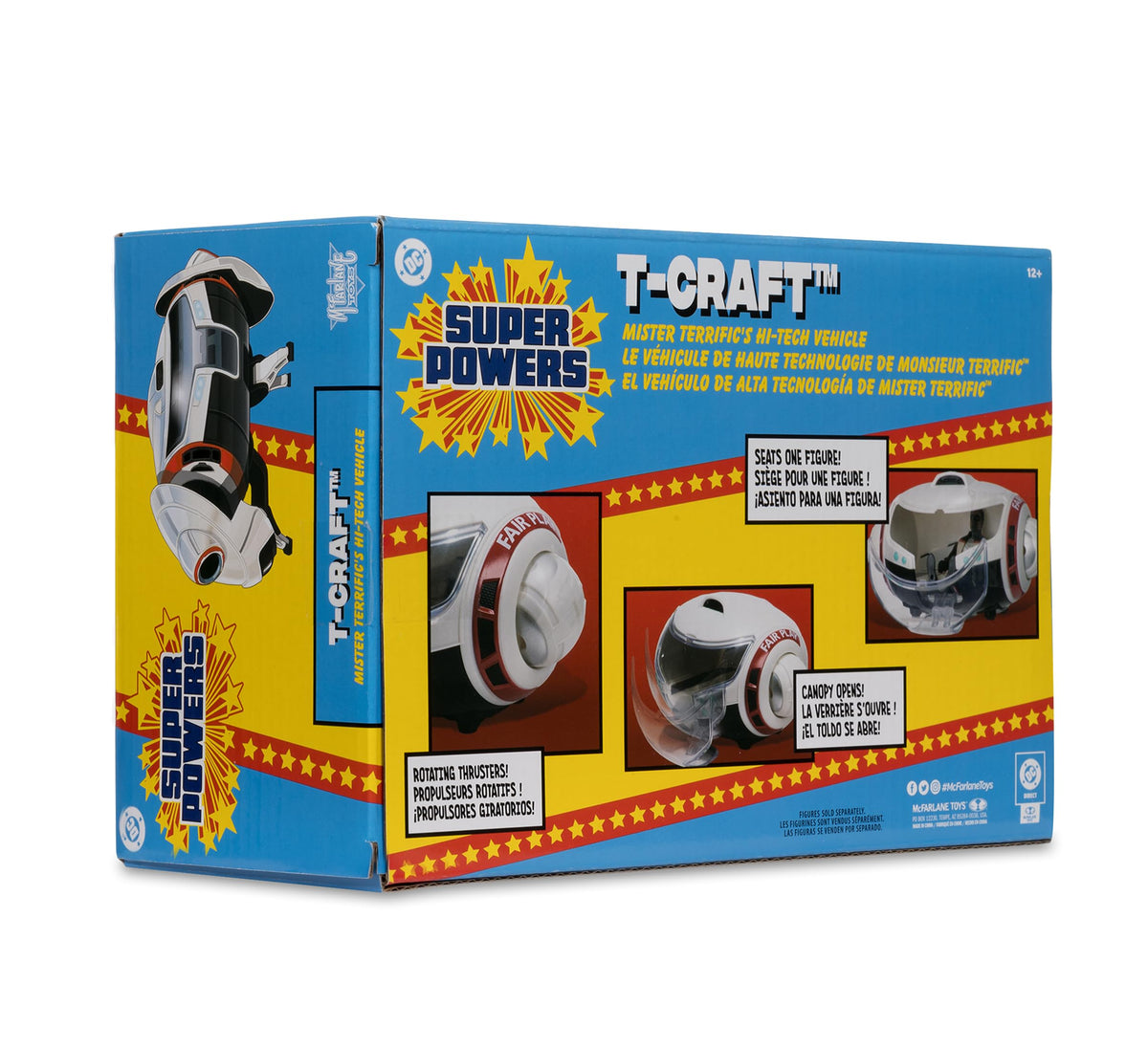 McFarlane Toys DC Super Powers T-Craft Mr. Terrific’s Hi-Tech Vehicle – Collectible Movie Replica