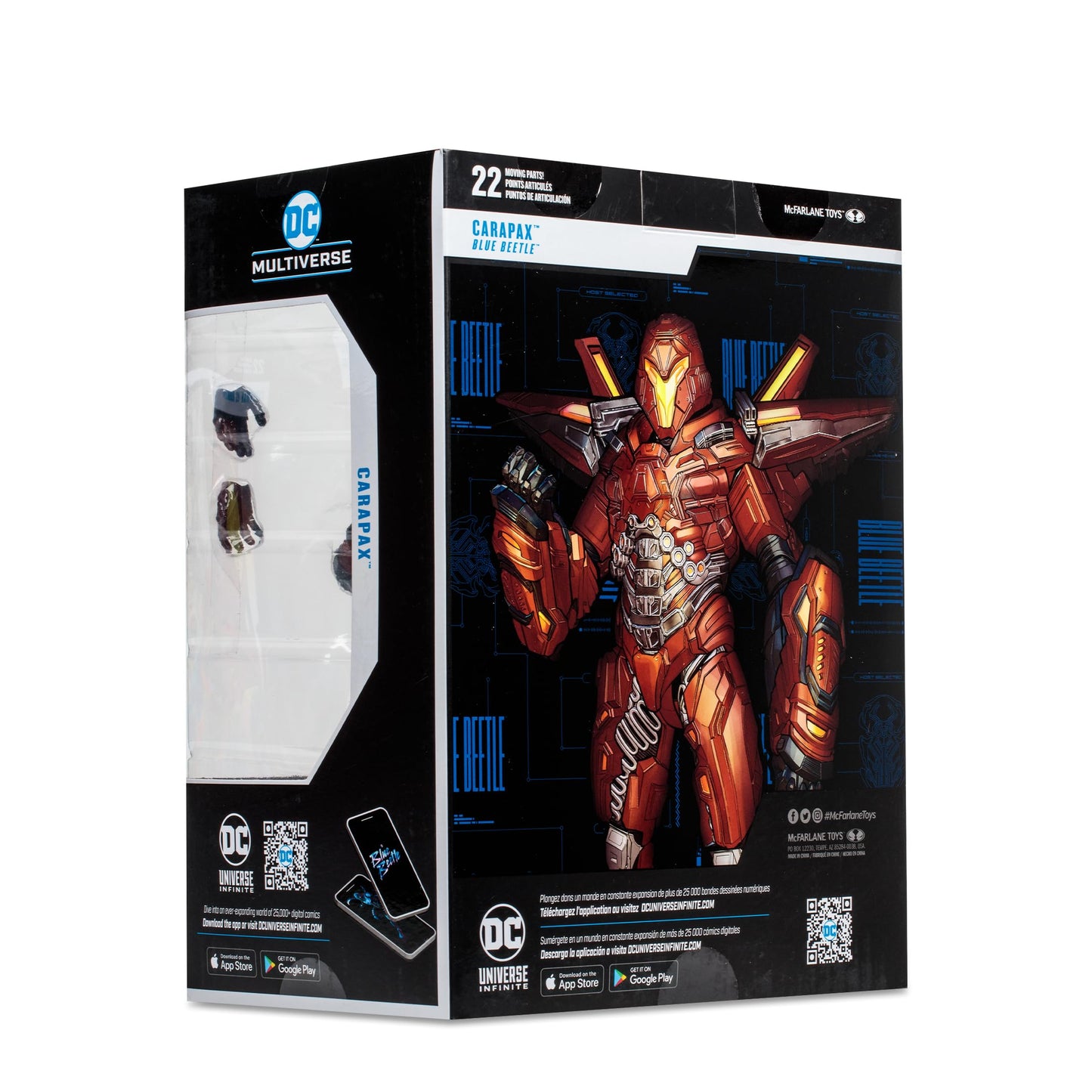 McFarlane Toys DC Multiverse Carapax Mega Figure - Blue Beetle Movie Edition with 22-Point Articulation