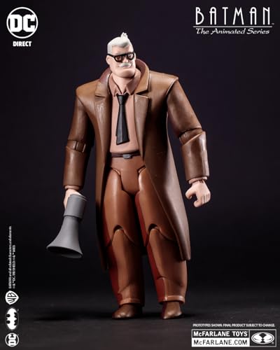 McFarlane Toys DC Direct Batman: The Animated Series Commissioner Gordon 6in Figure – Build-A Wave 2