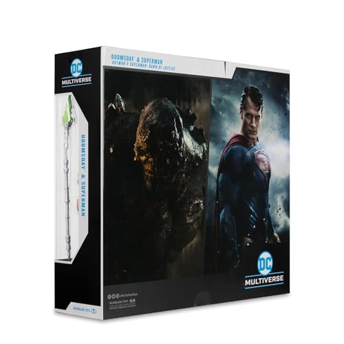 McFarlane Toys DC Multiverse Doomsday & Superman 2-Pack – 7in Action Figures | Batman v Superman
