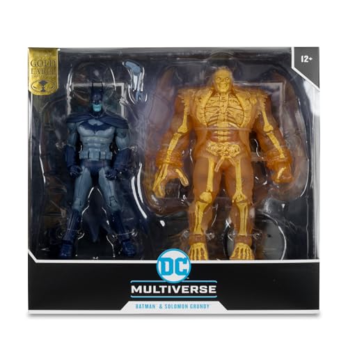 McFarlane Toys DC Multiverse Batman & Solomon Grundy (Arkham City) 7in Figure + Mega Figure 2pk – Gold Label