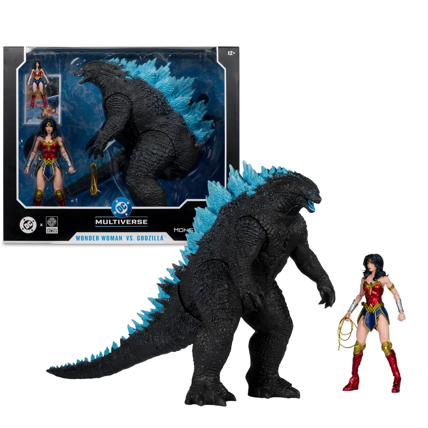McFarlane Toys DC Multiverse Wonder Woman vs Godzilla 2-Pack – Justice League vs Monsterverse