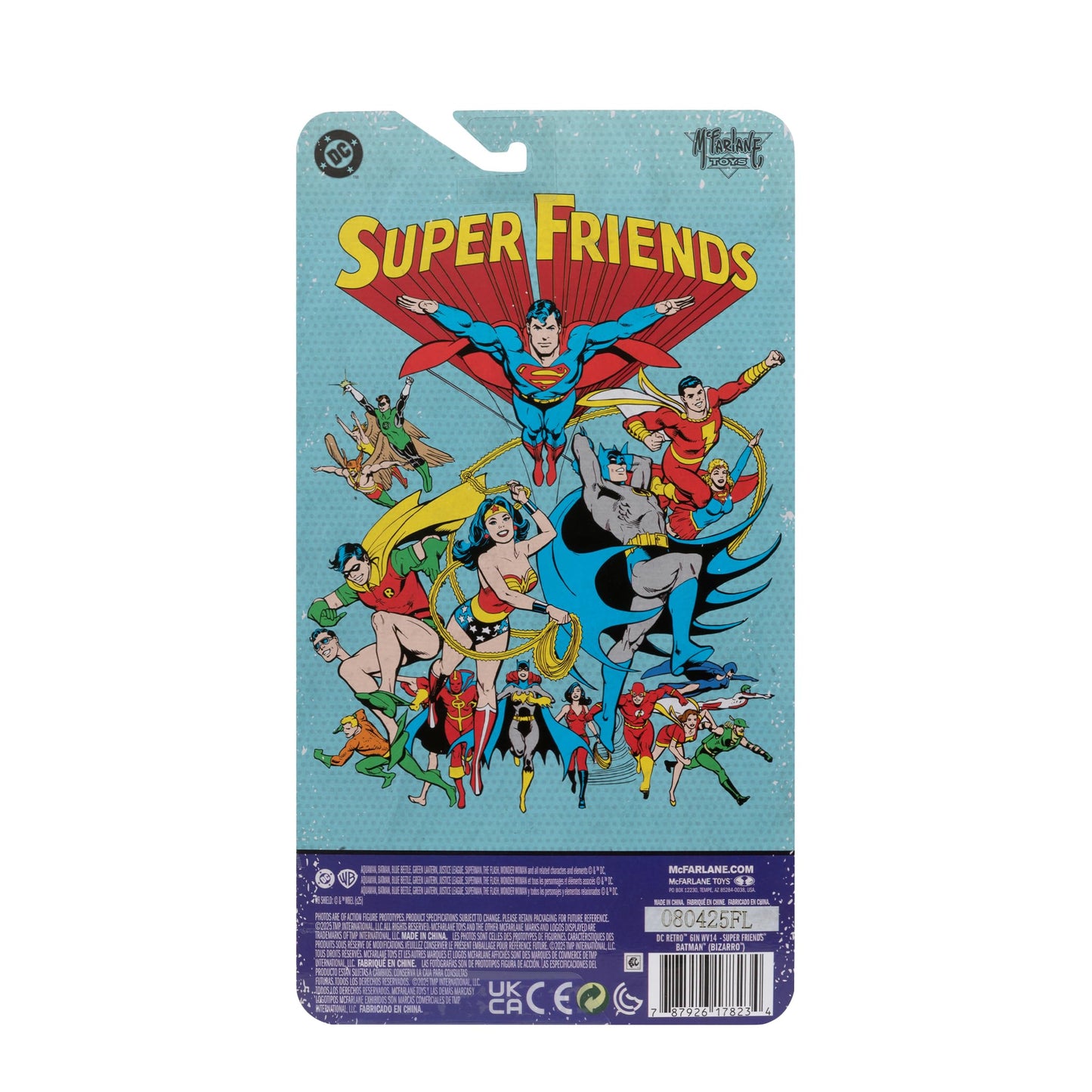McFarlane Toys DC Retro Bizarro Batman (Super Friends) 6in Action Figure – Collectible Retro DC Hero
