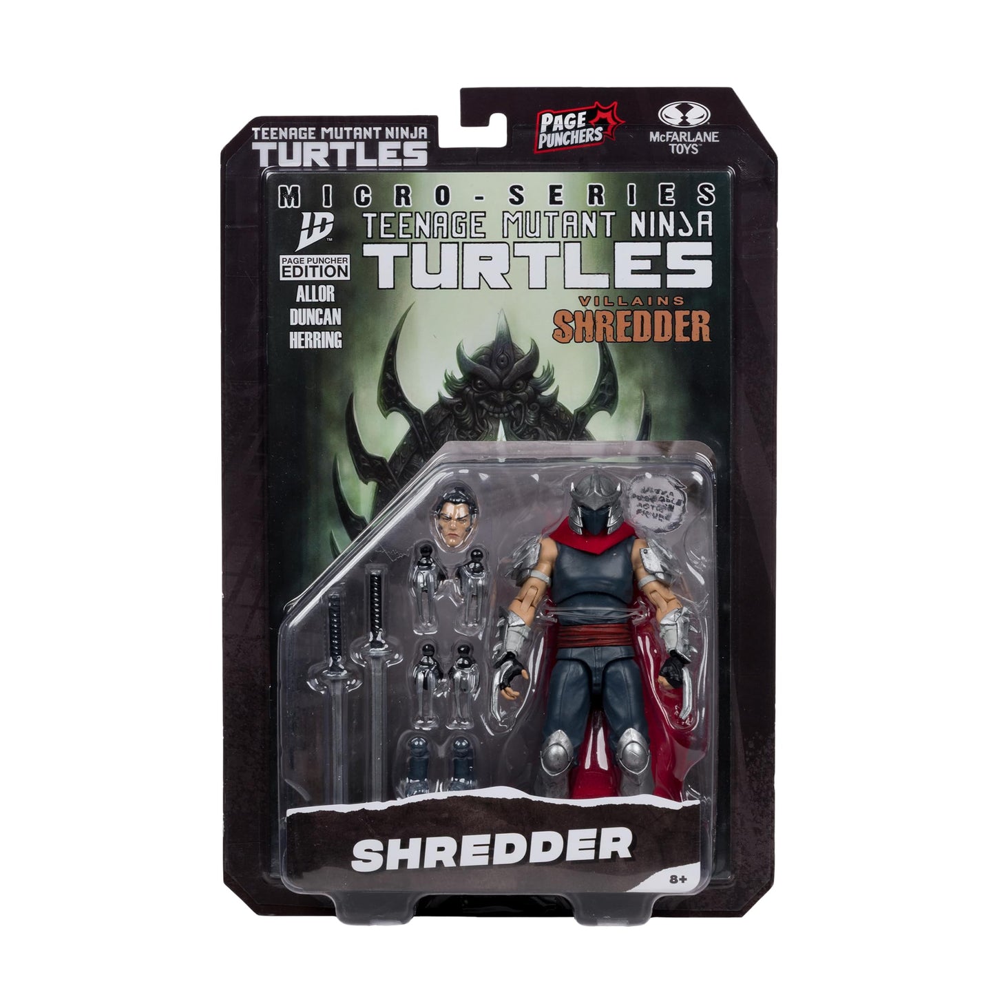McFarlane Toys Shredder 5in Action Figure – TMNT Page Punchers with Exclusive Comic