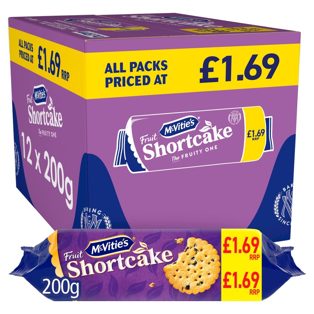 McVitie's Fruit Shortcake 200g (Box of 12)