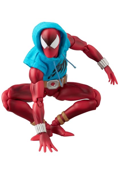 MEDICOM TOY MAFEX Scarlet Spider Ver. 2.0 – 6.1 in Pre-Painted Figure