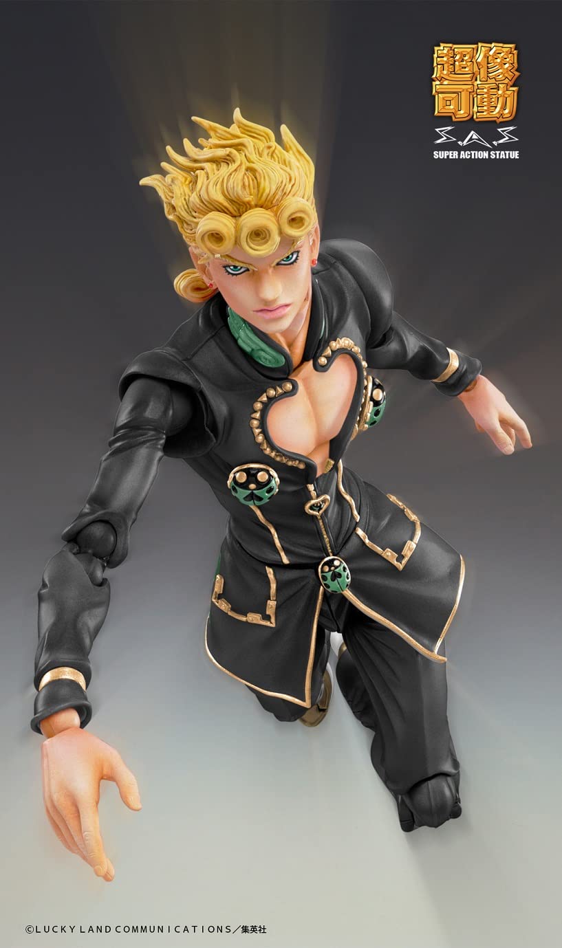 Medicos JoJo Part 5 Giorno Giovanna Ver. Black 15 cm – Super Action Chozokado Figurine
