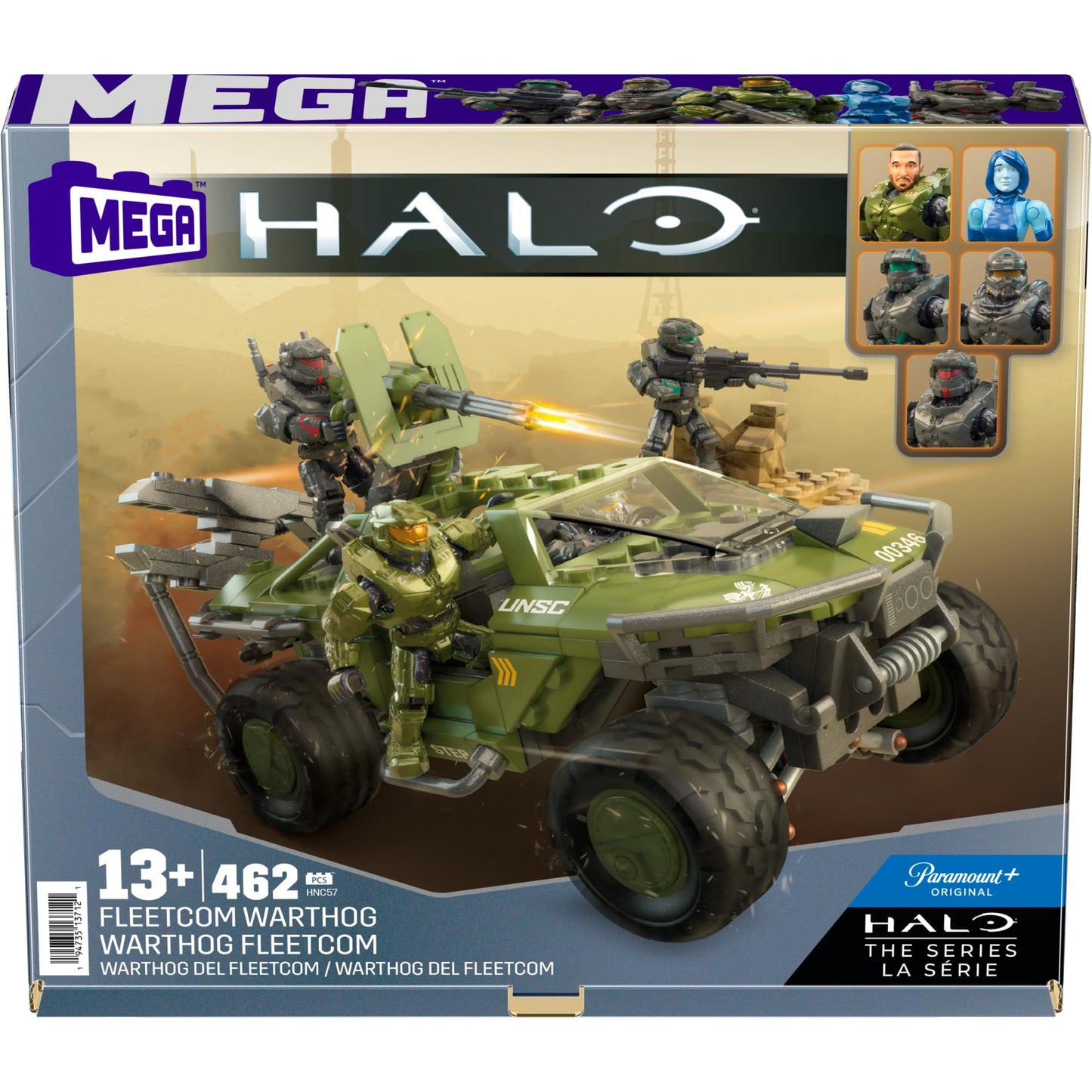 MEGA Halo The Series Warthog ATV Building Set – 469 Pieces, 5 Figures | Amazon Exclusive