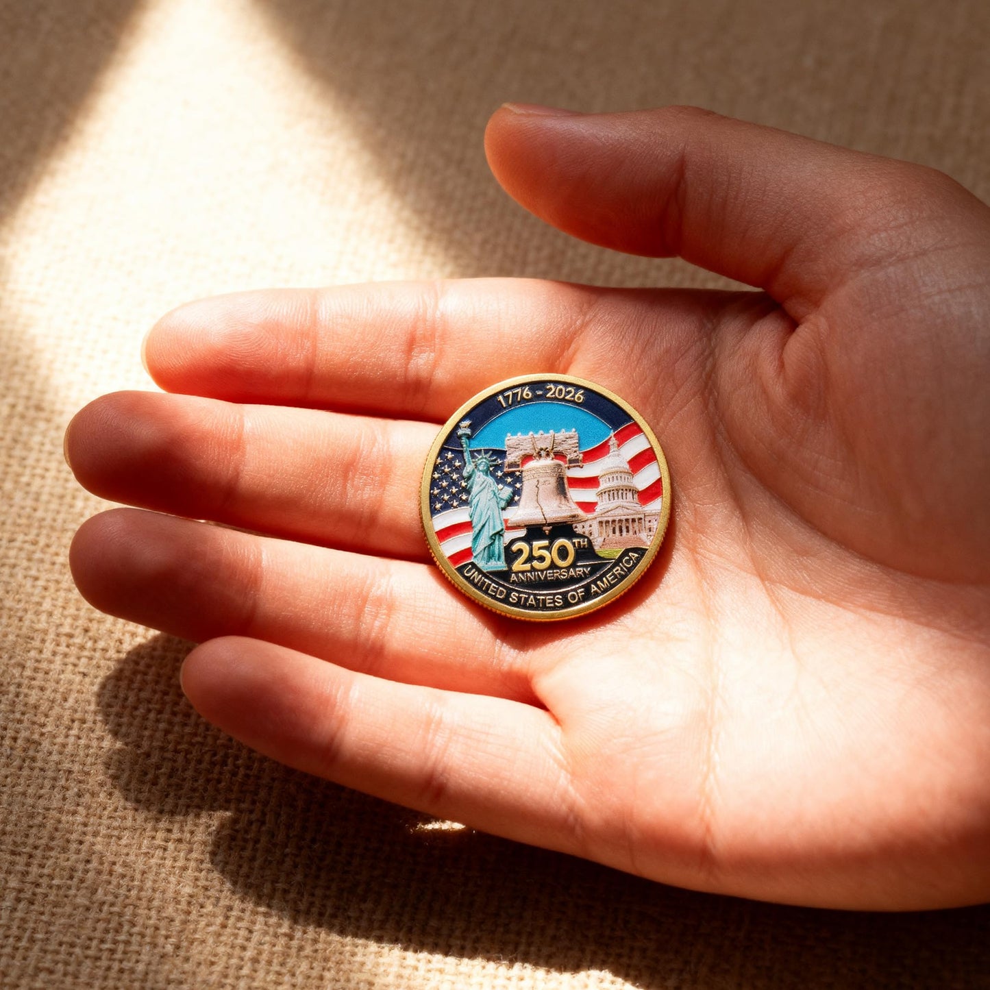 MEGLORT 250th Anniversary Challenge Coin - Double-Sided Commemorative 1.57 inch