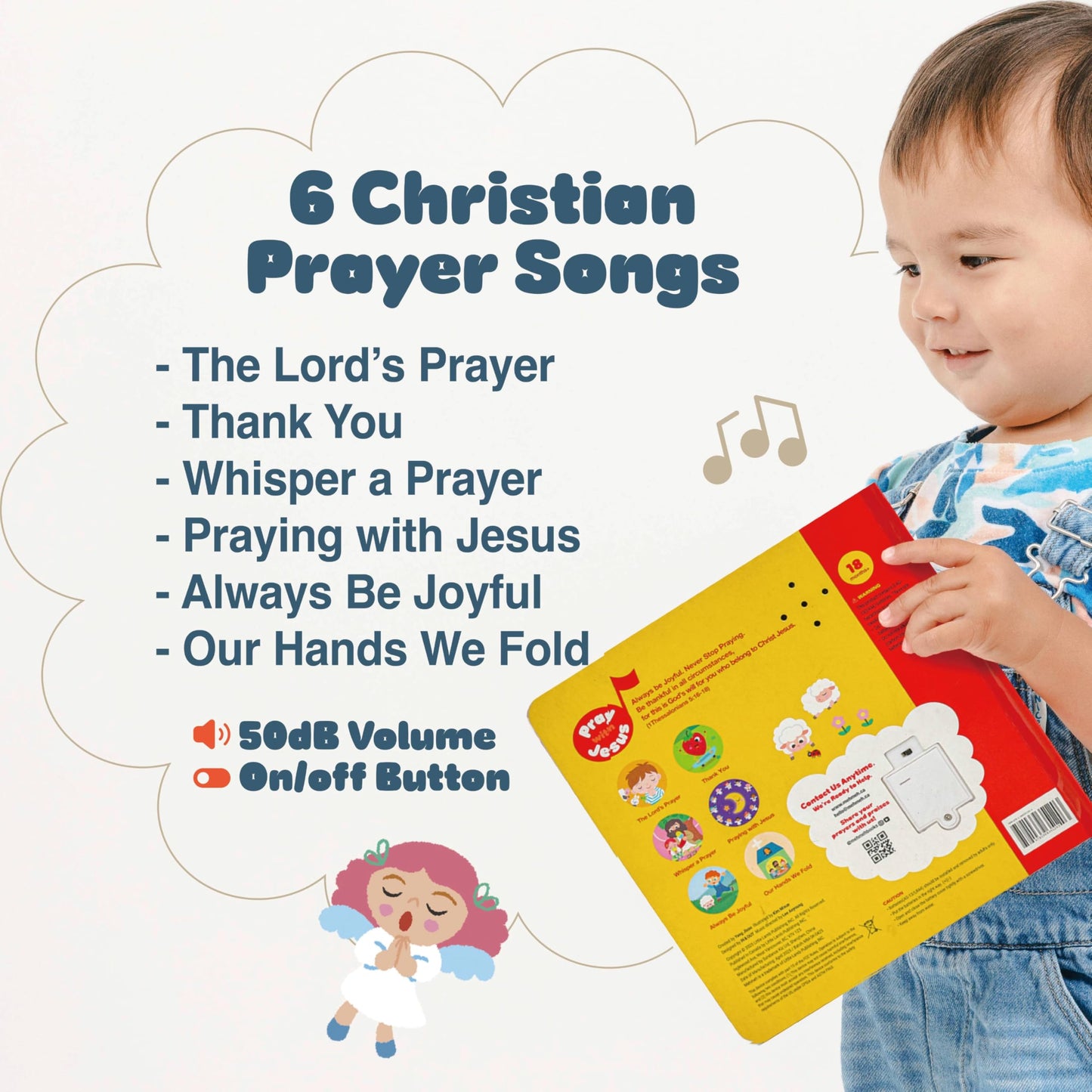 Mehmeh Pray with Jesus: Six Toddler Prayer Songs Book 1–3 (Bible Songs)