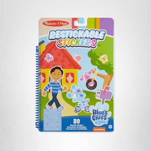 Melissa & Doug Blue's Clues & You Restickable Stickers Pad – Places Blue Loves