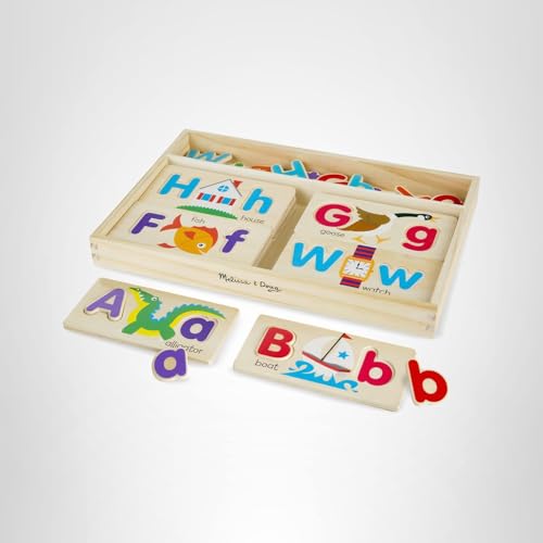 Melissa & Doug ABC Picture Boards: 13 Double-Sided Boards with 52 Letters