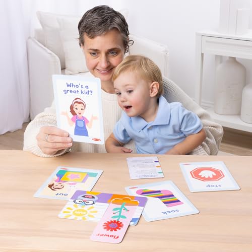 Melissa & Doug Ms. Rachel First Words Textured Sensory Flashcards – 30 Cards, FSC Certified