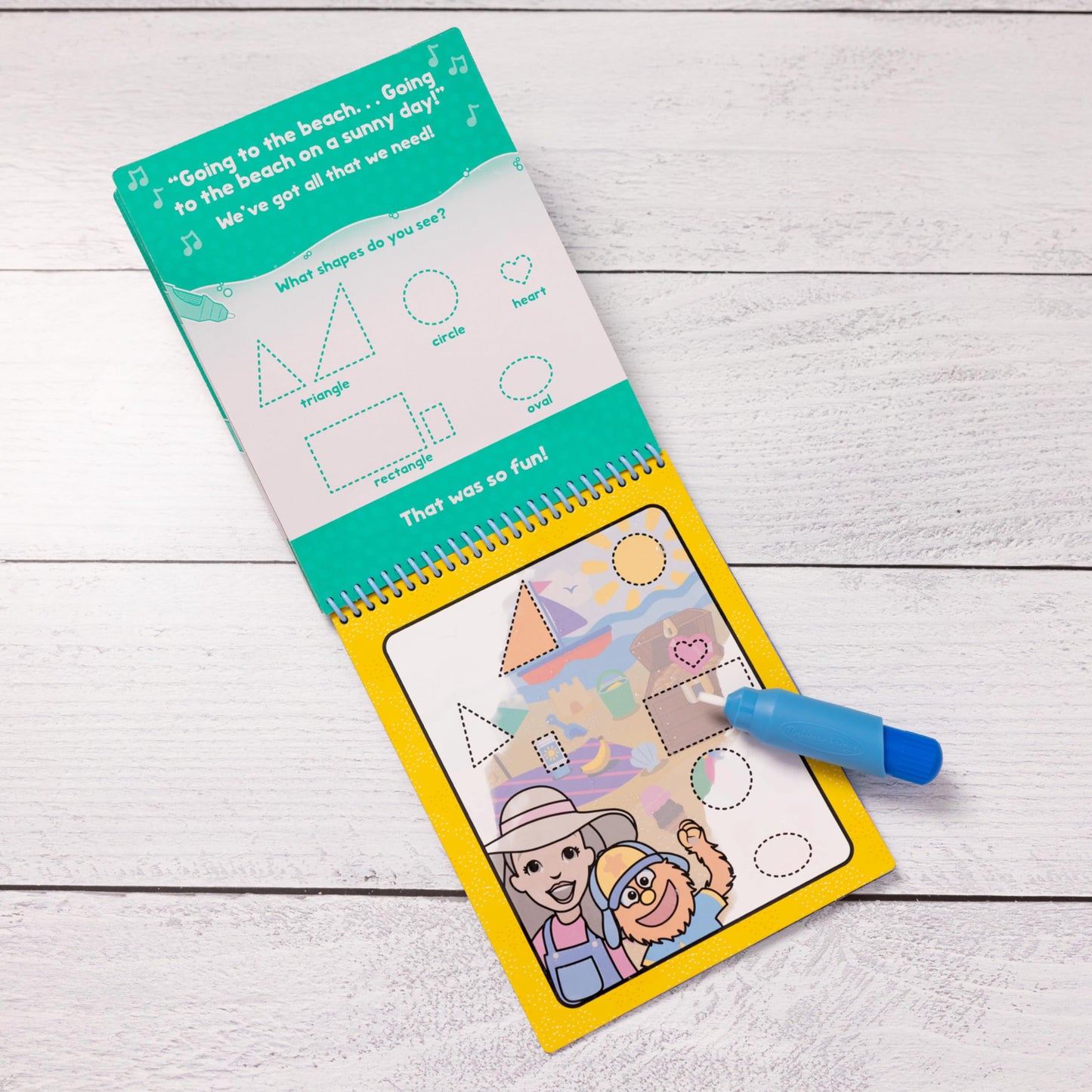 Melissa & Doug Ms. Rachel Water Wow! Color-Reveal Pad — Reusable Early Learning Toy
