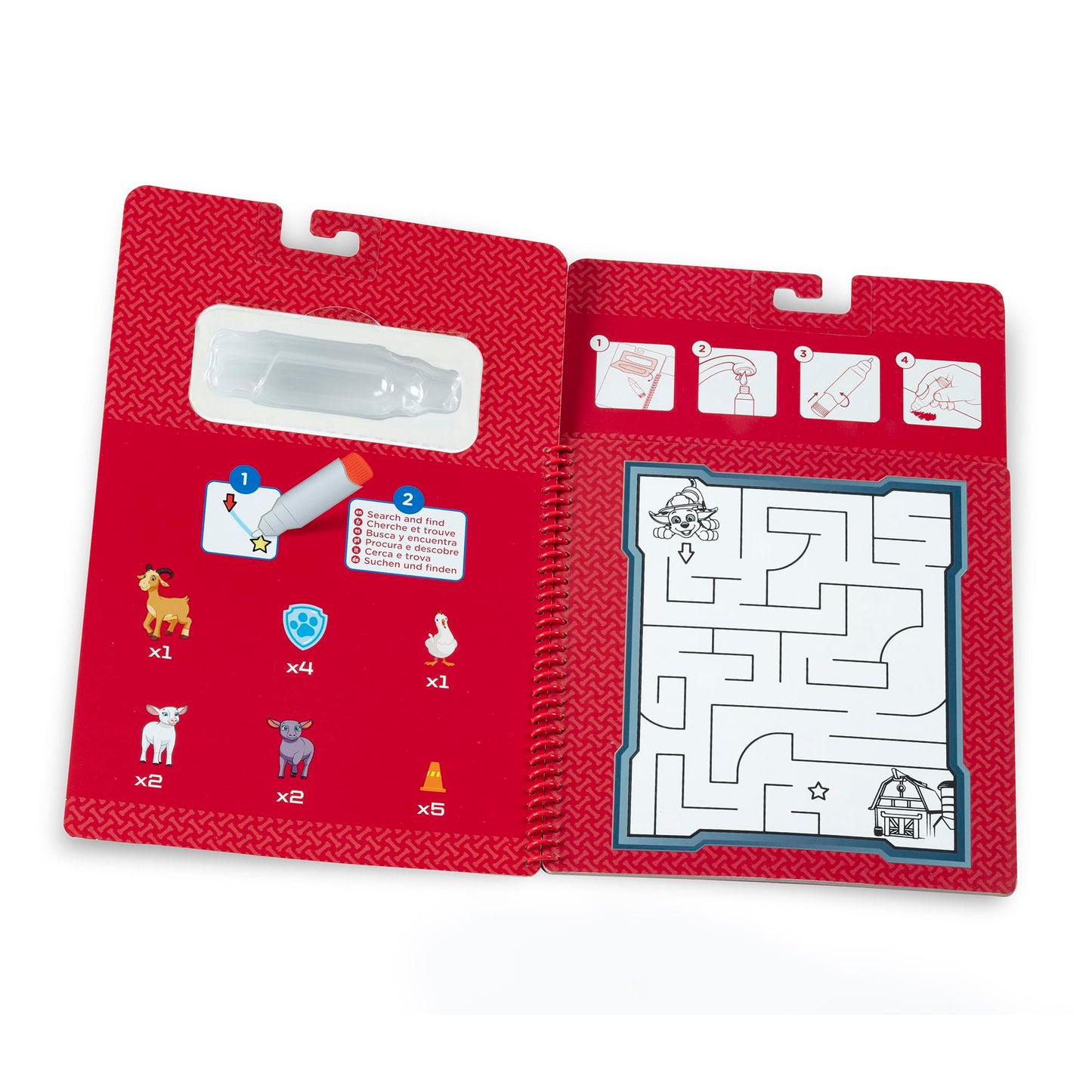 Melissa & Doug PAW Patrol Water Wow! Marshall Travel Book – Water Reveal Activity Pad (Ages 3+)
