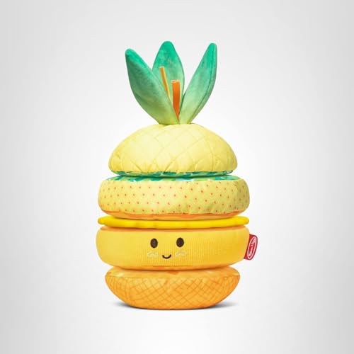 Melissa & Doug Pineapple Soft Stacker – Multi-Sensory Infant Toy for Textures & Stacking