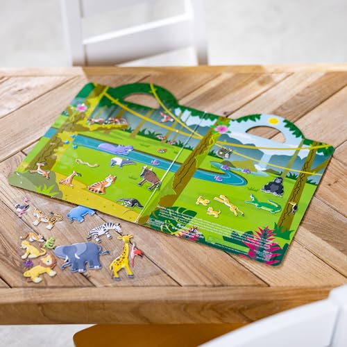 Melissa & Doug Puffy Sticker Play Set: Safari – 42 Reusable Stickers (FSC Certified)