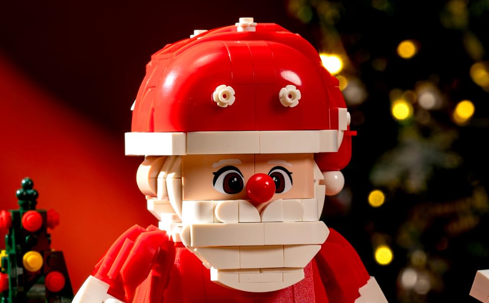 MentoJoy Christmas Building Blocks Set – 750 Pieces (Santa & Train) for Kids 6-12
