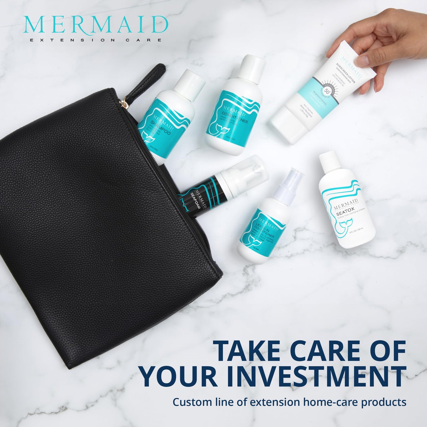 Mermaid Extension Care Extension Remover – Fast Acting, Residue-Free, Safe for Natural Hair (8 fl oz)